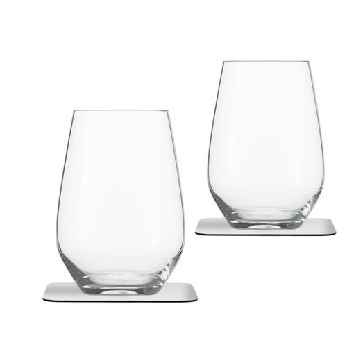 Lot de 2 verres à jus en cristal SILWY