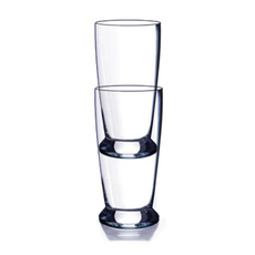 Miniature LOT DE 2 VERRES A EAU EMPILABLES CAPRI 30 CL - CAMP4 N° 1