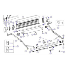 Miniature CACHES DROIT + GAUCHE pour Store 4900 Anodisé - THULE N° 3