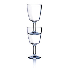 Miniature LOT DE 2 VERRES A VIN EMPILABLES CAPRI - CAMP4 N° 1