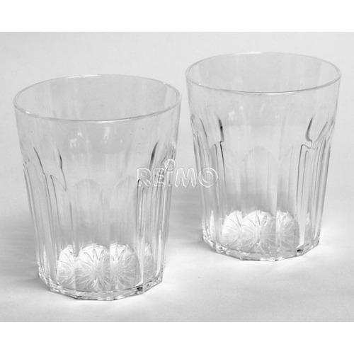 LOT DE 2 VERRES A JUS DE FRUIT POLYCARBONATE - CAMP4 - CAMP 4