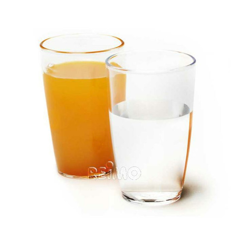 LOT DE 2 VERRES A JUS DE FRUIT 0.27 L