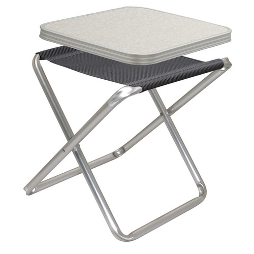 TORTUGA TABOURET PLIANT ANTHRACITE AVEC PLATEAU - REIMO