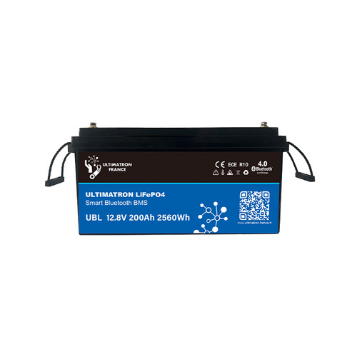 Batterie Lithium LiFePO4 Smart BMS - 12.8V 200 AH - ULTIMATRON