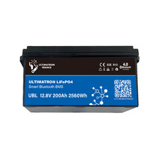 Miniature Batterie Lithium LiFePO4 Smart BMS - 12.8V 200 AH - ULTIMATRON N° 1