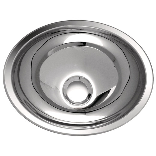 LAVABO ENCASTRABLE OVALE EN INOX 34 X 27 cm