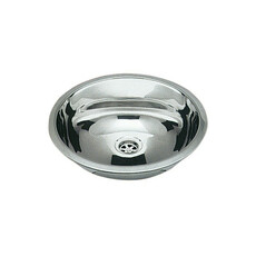 Miniature LAVABO ENCASTRABLE ROND EN INOX Ø26,5 cm N° 1