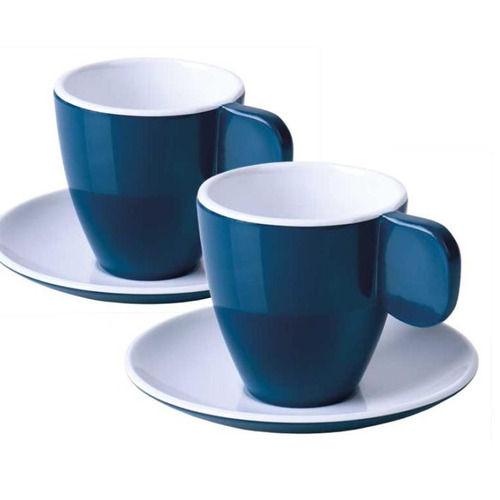 Ensemble de 2 tasses à expresso CAMP4 bleu foncé/blanc - CAMP4 - CAMP 4