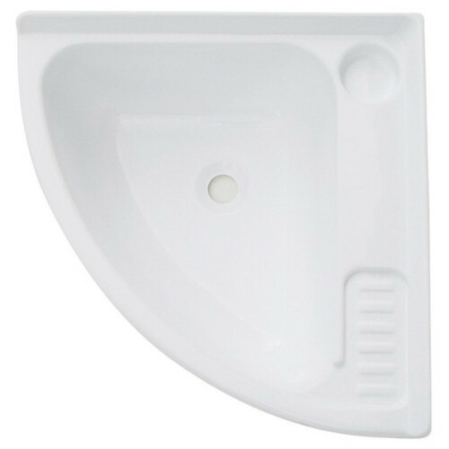 Lavabo d'angle Thermoform 40x40 sans bonde blanc