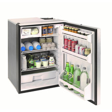 Miniature Réfrigérateur à compression CRUISE 130 12/24VOLTS ELEGANCE LINE SILVER (droite) - INDEL WEBASTO N° 0