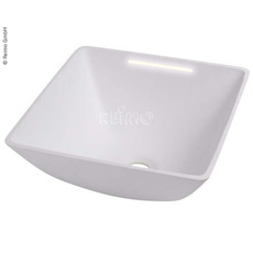 Miniature LAVABO CARRÉ AVEC ÉCLAIRAGE LED 'DESIGN' - PLASTIQUE BLANC 29 x 29 x 13,5 cm N° 0 Miniature LAVABO CARRÉ AVEC ÉCLAIRAGE LED 'DESIGN' - PLASTIQUE BLANC 29 x 29 x 13,5 cm N° 0