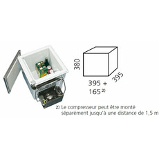 Miniature RÉFRIGÉRATEUR ENCASTRABLE À COMPRESSEUR BUILT IN BOX 40 - INDEL WEBASTO N° 1