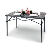 Miniature TABLE PLIANTE ALUMINIUM ANTHRACITE RAUMA II - 120X70CM - CAMP 4 N° 0