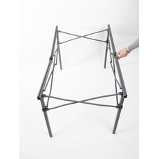 Miniature TABLE PLIANTE ALUMINIUM ANTHRACITE RAUMA II - 120X70CM - CAMP 4 N° 4