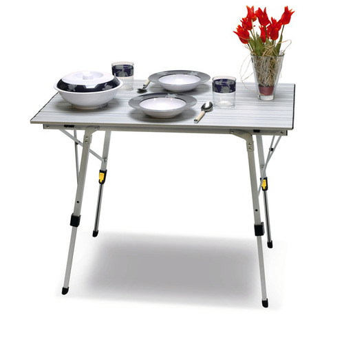 TABLE ALU ENROULABLE BALI 90 X 60 CM - CAMP 4