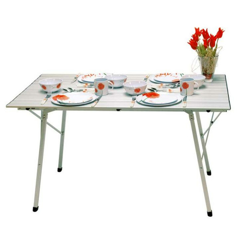 Table roulante en aluminium, Bali 90x60cm avec sac de transport - CAMP 4