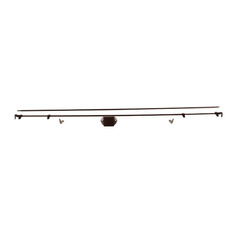 Miniature SERRURE POUSSOIR 3 POINTS MARRON AVEC TRINGLERIE N° 1 Miniature SERRURE POUSSOIR 3 POINTS MARRON AVEC TRINGLERIE N° 1