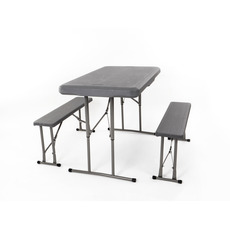 Miniature SET DE CAMPING EASY - 1 TABLE 105X65cm + 2 BANCS - CAMP 4 N° 4 Miniature SET DE CAMPING EASY - 1 TABLE 105X65cm + 2 BANCS - CAMP 4 N° 4
