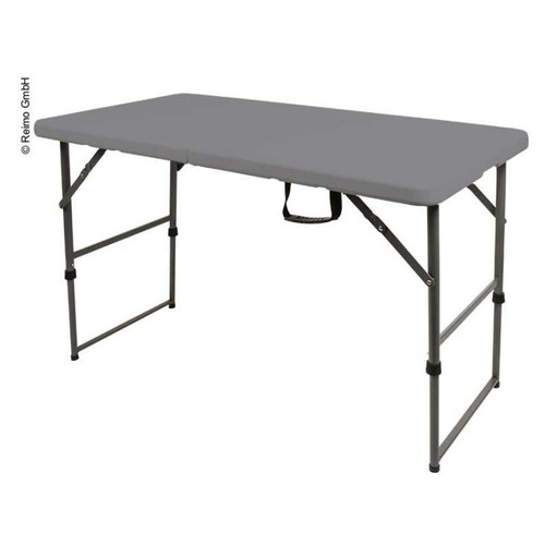 TABLE PLIANTE ' EASY I ' GRISE - RÉGLABLE EN HAUTEUR - REIMO