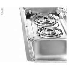 Miniature PLAQUE GAZ + EVIER MO9722L CUVE A GAUCHE - DOMETIC N° 1 Miniature PLAQUE GAZ + EVIER MO9722L CUVE A GAUCHE - DOMETIC N° 1