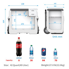 Miniature Glaciere a compression LionCooler X40A avec batterie integrée N° 1