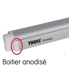 Miniature Paire de caches d'extrémité pour rail avant des stores Thule Omnistor 4900 et Tristor², finition anodisée - THULE N° 0 Miniature Paire de caches d'extrémité pour rail avant des stores Thule Omnistor 4900 et Tristor², finition anodisée - THULE N° 0
