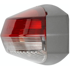 Miniature FEU D'ENCOMBREMENT LATERAL ROUGE ET BLANC SOCLE GRIS - HELLA gauche N° 3 Miniature FEU D'ENCOMBREMENT LATERAL ROUGE ET BLANC SOCLE GRIS - HELLA gauche N° 3