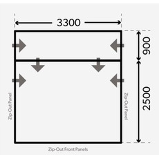 Miniature AUVENT GONFLABLE RALLY AIR PRO DRIVE AWAY 330 CM - KAMPA N° 2