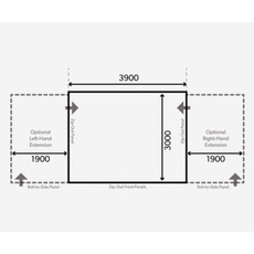 Miniature AUVENT GONFLABLE GRANDE AIR PRO 390 S : HAUTEUR DE RAIL 235 - 265 CM - KAMPA N° 4