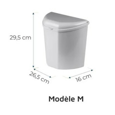 Miniature Poubelle avec supports - Dustie - 6L KAMPA N° 2