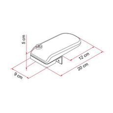 Miniature SERRURE DE SECURITE Safe door frame X 3 Noire - FIAMMA N° 3