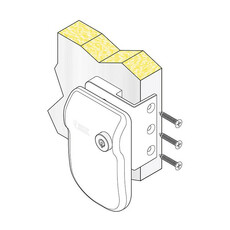 Miniature SERRURE DE SECURITE Safe door frame X 3 Grise - FIAMMA N° 2