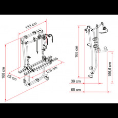 Miniature Carry Bike Frame Crafter 2018 après 2018 E-Bike - FIAMMA N° 1 Miniature Carry Bike Frame Crafter 2018 après 2018 E-Bike - FIAMMA N° 1