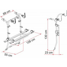 Miniature PORTE-VELOS VW CADDY - FIAMMA N° 1