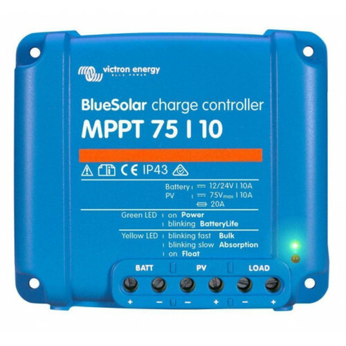 RÉGULATEUR SOLAIRE BLUE SOLAR MPPT 75/10 - 12/24V VICTRON