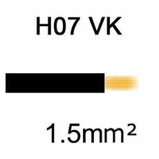 Câble H07VK cuivre souple 1.5mm² Noir