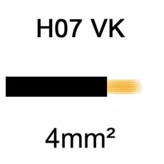 Câble H07VK cuivre souple 4mm² Noir