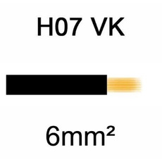 Câble H07VK cuivre souple 6mm² Noir