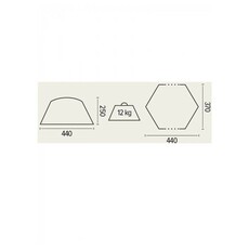 Miniature Abri tonnelle 440 x 370 cm - TRIGANO N° 2