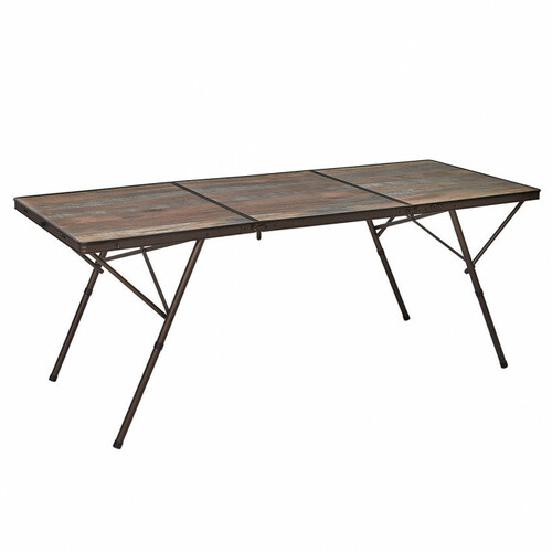 Table de Camping Valise Family bois flotté 180 CM - TRIGANO