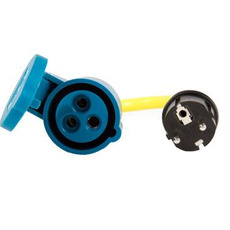 Miniature Cordon adaptateur 16A / 250V-prise Schuko / Couplage CEE - VICTRON N° 1 Miniature Cordon adaptateur 16A / 250V-prise Schuko / Couplage CEE - VICTRON N° 1