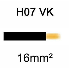 Câble H07VK cuivre souple 16mm² Noir