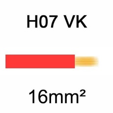 Câble H07VK cuivre souple 16mm² Rouge