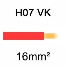 Câble H07VK cuivre souple 16mm² Rouge