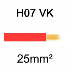 Câble H07VK cuivre souple 25mm² Rouge