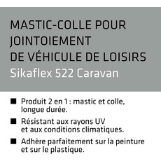 Miniature Sikaflex 522 Caravan (Mastic Blanc) 100 ml - SIKA N° 4 Miniature Sikaflex 522 Caravan (Mastic Blanc) 100 ml - SIKA N° 4