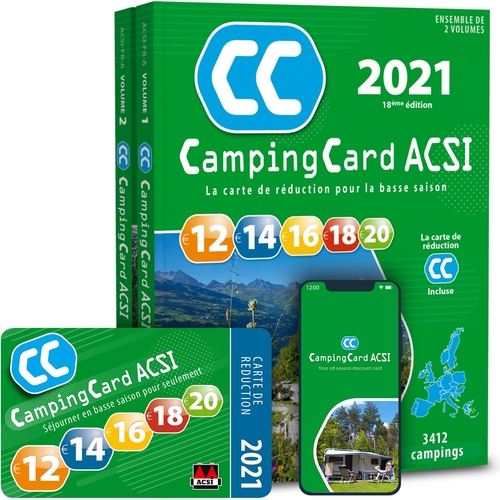 NOUVEAU Guide ACSI 2021 + Camping Card