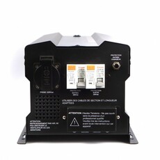 Miniature Combiné convertisseur/chargeur sinusoïdaux -12V-Conv. 1400Va/Chargeur 40A- CS+DIF - Avec Disjoncteur différentiel-ENERGIE MOBILE N° 3