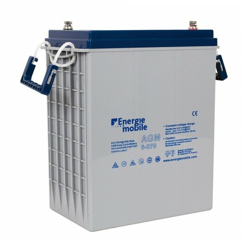 Batterie étanche AGM 6V - 370Ah-ENERGIE MOBILE Batterie étanche AGM 6V - 370Ah-ENERGIE MOBILE