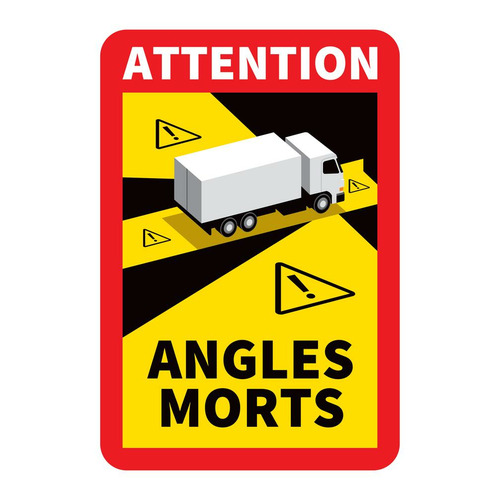 Autocollant Danger Angles Morts